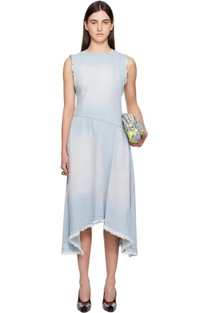 Acne Studios Blue Sleeveless Denim Midi Dress