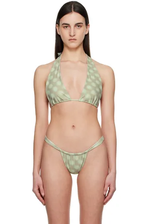Miaou Gray & Green Bali Bikini Top