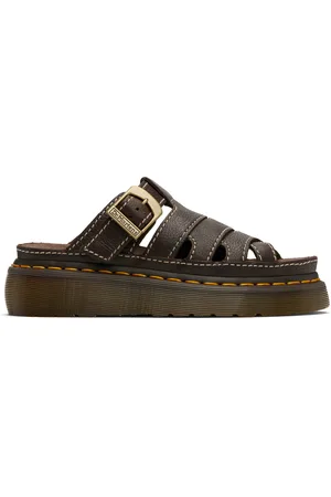 Dr. Martens Brown Maxxy Slide Sandals