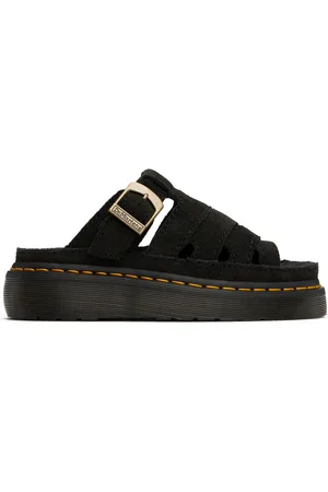 Dr. Martens Black Maxxy Slide Sandals