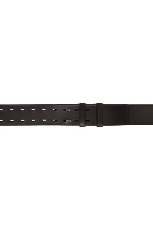 DRIES VAN NOTEN Brown Leather Belt