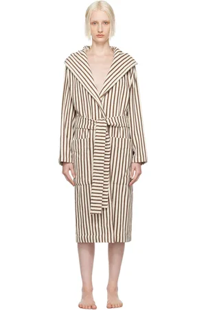 Tekla Brown & Off-White Classic Bathrobe
