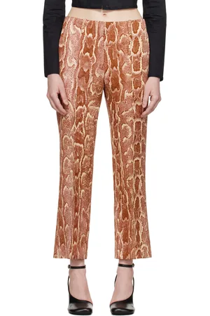 DRIES VAN NOTEN Orange Pinched Seam Trousers