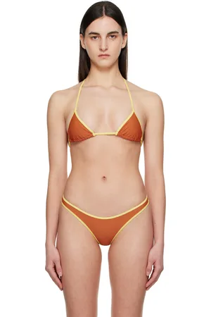 Miaou Orange & Yellow Jo Bikini Top