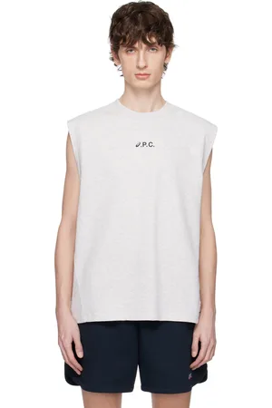 A.P.C. Gray ASICS Edition Sky Tank Top