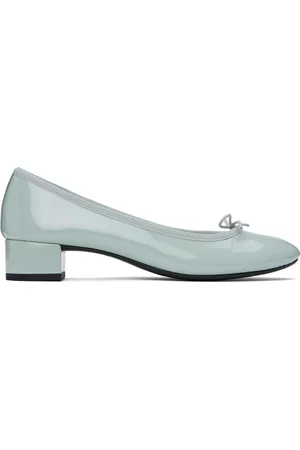 Repetto Blue Camille Rubber Sole Heels