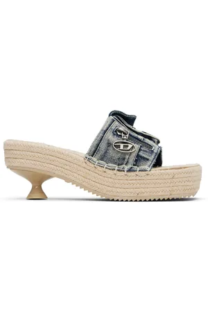 Diesel Blue D-Ibiza 40 Pck Heeled Sandals
