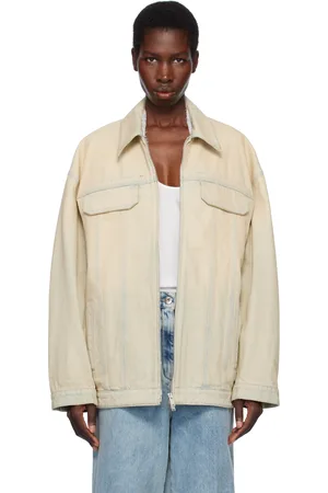 Stella McCartney Blue Sand Overdyed Denim Jacket