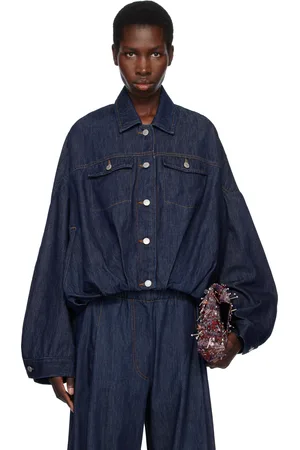 DRIES VAN NOTEN Indigo Overdyed Denim Jacket