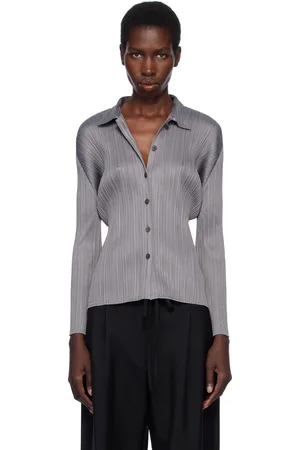 PLEATS PLEASE ISSEY MIYAKE Gray Basics Shirt