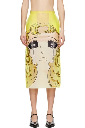 pushBUTTON Crying Girl H-Line Midi Skirt