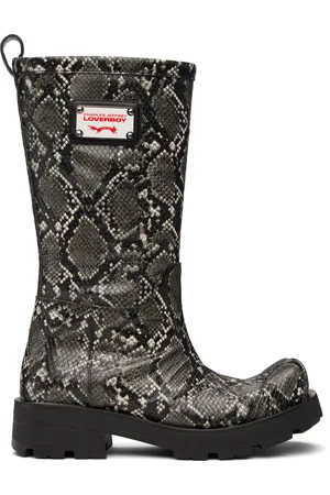Charles Jeffrey Loverboy Gray Sheathed Moggies Boots