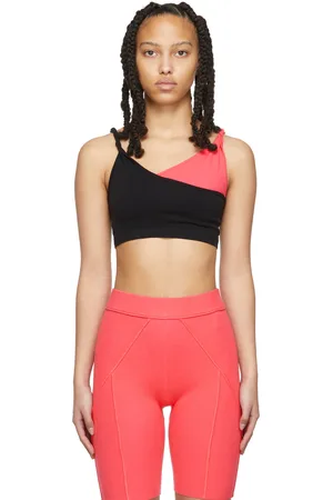 Helmut Lang Black Twisted One Shoulder Bra