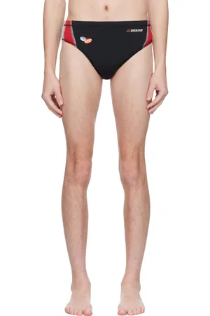 MARTINE ROSE Black Bonded Hope Swim Briefs