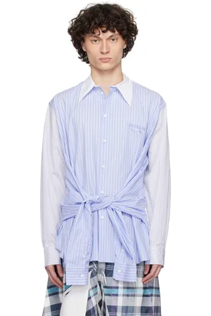 Charles Jeffrey Loverboy Blue & White Hug Shirt