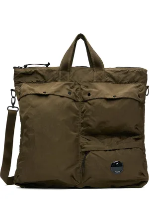 C.P. Company Green Nylon B Lens Tote