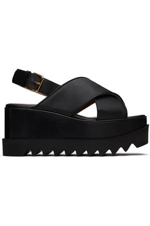 Stella McCartney Black Elyse Platform Heeled Sandals