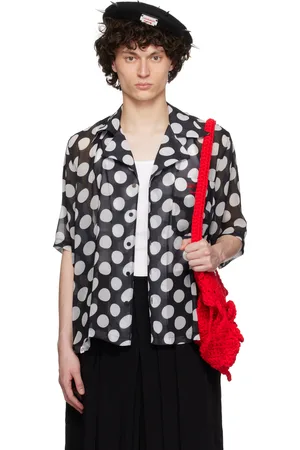 Charles Jeffrey Loverboy Black & Off-White Polka Dot Shirt