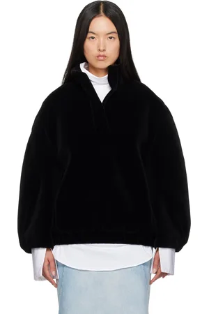 DRIES VAN NOTEN Black Velvet Loose Fit Jacket