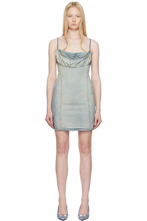 Diesel Blue De-Ellit-S Denim Minidress