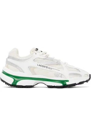 Lacoste Beige & White L003 2K24 Sneakers