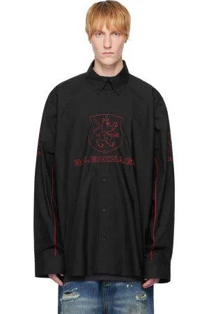 Balenciaga Black Embroidered Shirt