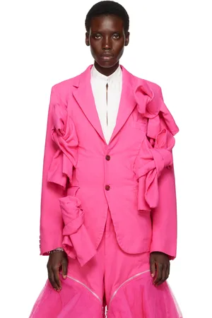 Comme des Garçons Pink Gabardine Blazer