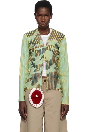 Stanley Green & Yellow Plated Knit Jacket
