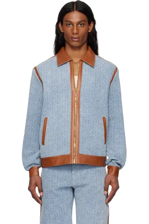 Casablanca Blue Monogram Denim Jacket