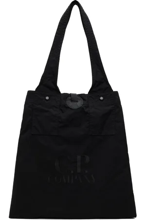 C.P. Company Black Twill Left Hand Logo Tote