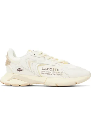 Lacoste Off-White & Yellow L003 Neo Sneakers