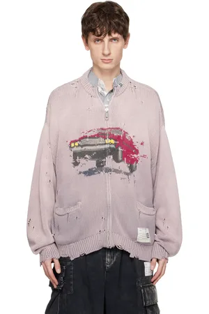 Maison Mihara Yasuhiro Car Jacquard Knit Cardigan
