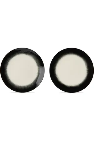 ANN DEMEULEMEESTER Off-White & Black Serax Edition Dé Desert Plate Set