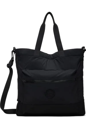 Stone Island Black Nylon Metal in Econyl Tote