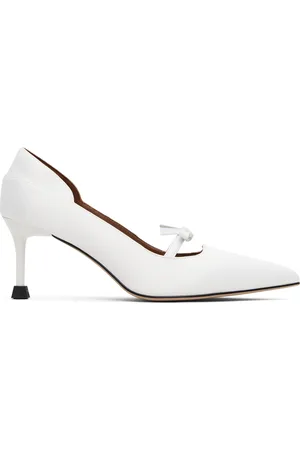 Shushu/Tong White Vintage Pointed-Toe Heels