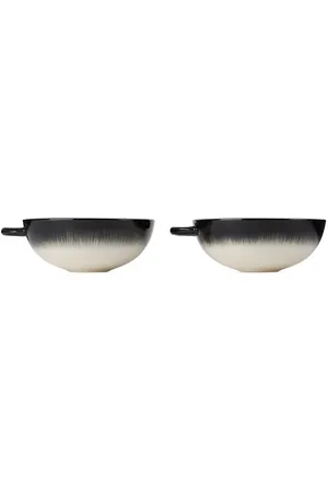 ANN DEMEULEMEESTER Off-White & Black Serax Edition DÉ Mug Set