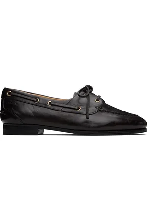 Bally Black Plume Derbys