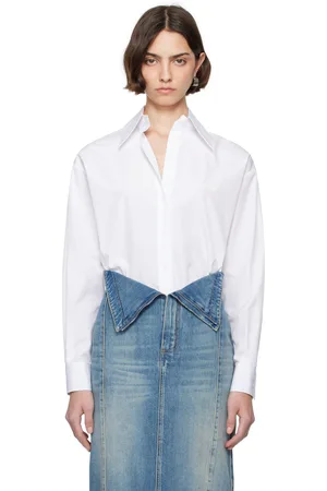 Alexander McQueen White Embroidered Skull Shirt