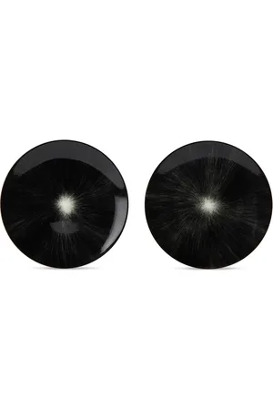 ANN DEMEULEMEESTER Black & Off-White Serax Edition Dé Desert Plate Set