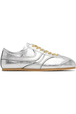 DRIES VAN NOTEN Silver Metallic Sneakers