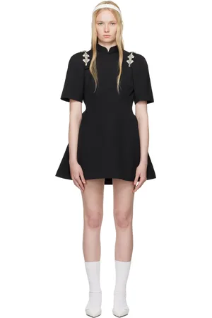 Shushu/Tong SSENSE Exclusive Black Qipao Minidress