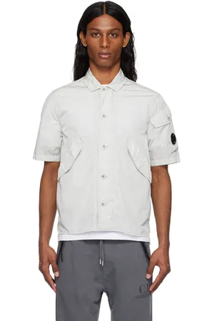 C.P. Company Blue Chrome-R Short Sleeve Shirt