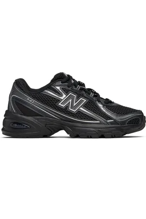 New Balance Big Kids Black & Silver 740 Sneakers
