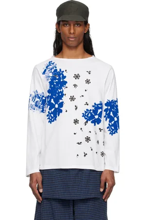 SC103 SSENSE Exclusive White Warf Nest Long Sleeve T-shirt