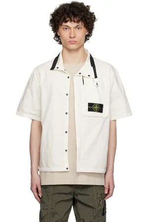 Stone Island Off-White Organic Look Nylon Panama-TC Shirt