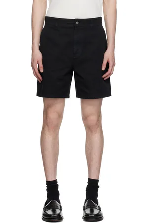 Represent Black Cotton Tailored Shorts