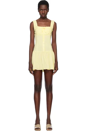 Frankies Bikinis Yellow Christa Minidress
