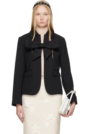 Shushu/Tong SSENSE Exclusive Black Bow Blazer