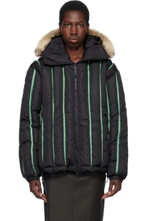 Stanley Black Quilted Puffer Bomber Jacket