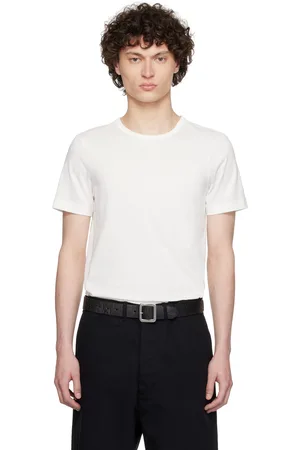 Merz b. Schwanen White 1950s Loopwheeled T-shirt